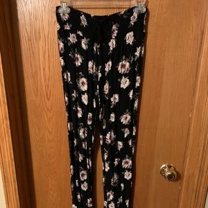 Floral flowy pants